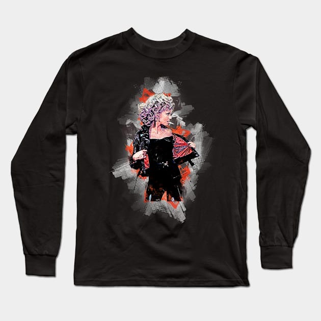 Olivia Newton John - FanArt Long Sleeve T-Shirt by Stacy Peters Art